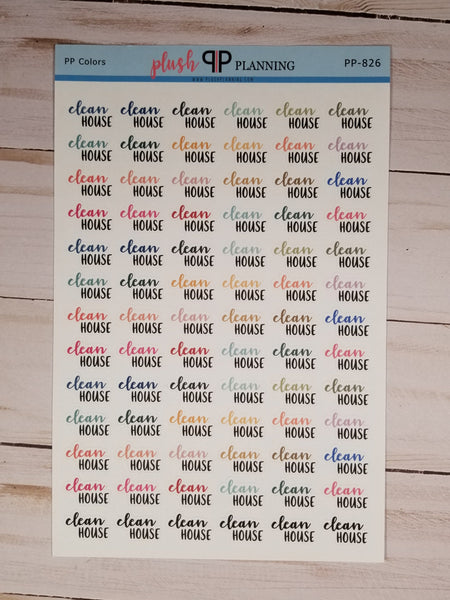 Clean House Planner Stickers