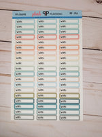 Work Script Label Planner Stickers