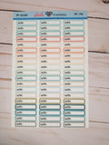 Work Script Label Planner Stickers