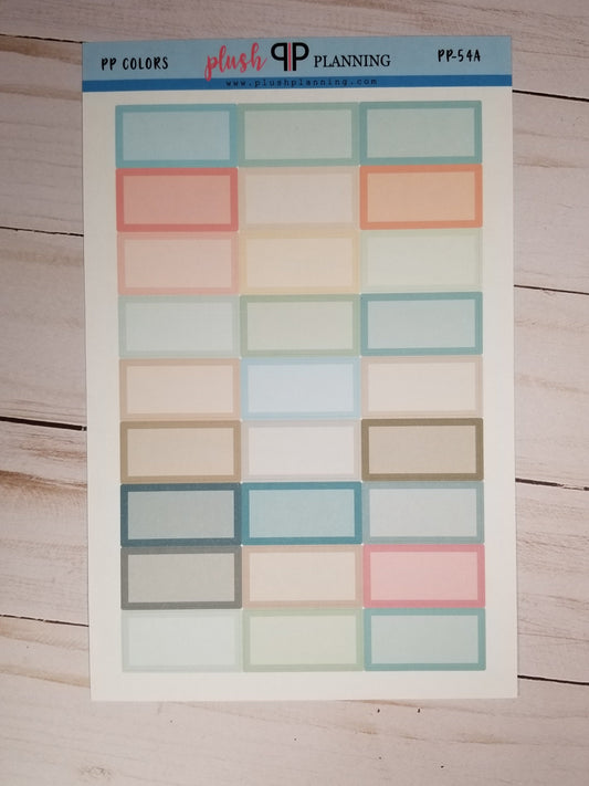 1/3 Half Box Planner Stickers