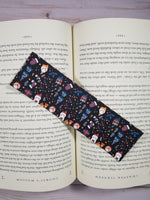 Chirstmas Holiday Pets Pattern Bookmark, Rounded Corners