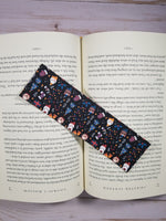 Chirstmas Holiday Pets Pattern Bookmark, Rounded Corners