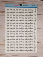 WORK FROM HOME Script Planner Stickers