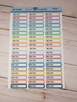 Meeting Script Label Planner Stickers