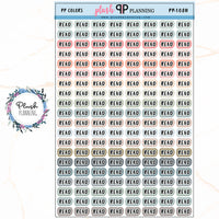 Read Script Planner Stickers