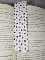 Hats and Bones Holiday Edition, Christmas Prints, Puppies, Dogs Bookmarks, Rounded Corners