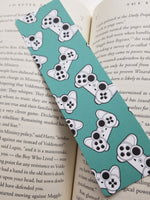 Gaming Console Print Pattern Bookmarks, Round Corners