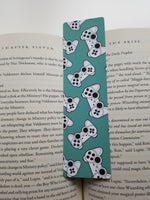 Gaming Console Print Pattern Bookmarks, Round Corners