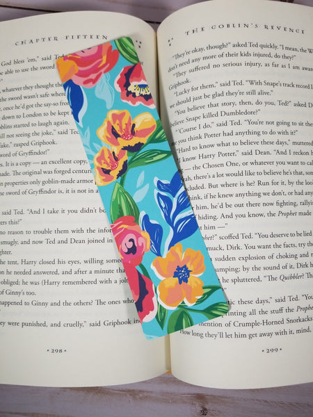 Beautiful Floral Bookmarks, Rounded Corners