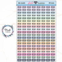 Read Script Planner Stickers