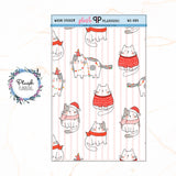 Washi Strips Deco Planner Stickers, Decorative Stickers, Christmas Edition Style 8