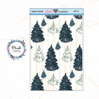 Washi Strips Deco Planner Stickers, Decorative Stickers, Christmas Edition Style 13,