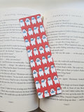 Polar Bear with Mask, Quarantine Pattern Bookmark, Holiday Patterns, Rounded Corners