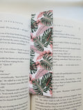 Green and Pink Plants Pattern Bookmarks, Rounded Corners