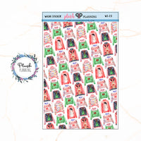 Washi Strips Deco Planner Stickers, Decorative Stickers, Christmas Edition Style 23, Ugly Sweaters