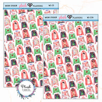 Washi Strips Deco Planner Stickers, Decorative Stickers, Christmas Edition Style 23, Ugly Sweaters