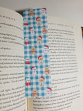 Cute Puppies Plaid Design Bookmark, Rounded Corners