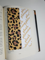 Leopard Pattern Bookmark, Rounded Corners