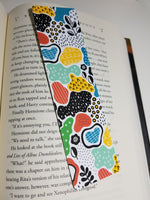 Colorful Art Pattern Bookmark, Rounded Corners