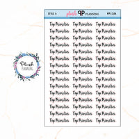 Top Priorities Script Planner Stickers, Black Color, Style A, Style B, Style C