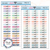 WORK Watercolor Swatches Planner Stickers