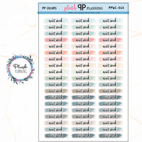 NEXT WEEK Watercolor Swatches Planner Stickers