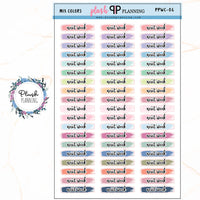 NEXT WEEK Watercolor Swatches Planner Stickers