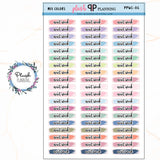 NEXT WEEK Watercolor Swatches Planner Stickers