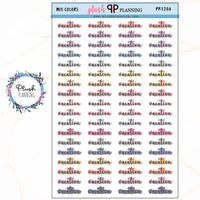 Vacation Script Planner Stickers