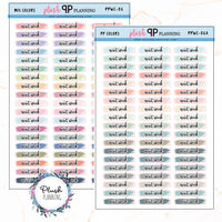 NEXT WEEK Watercolor Swatches Planner Stickers