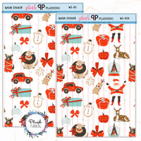 Washi Strips Deco Planner Stickers, Decorative Stickers, Christmas Edition Style 5