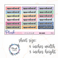 Appointment Planner Stickers