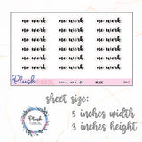 No Work SCRIPT Planner Stickers