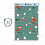 Washi Strips Deco Planner Stickers, Decorative Stickers, Christmas Edition Style 10,