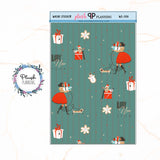 Washi Strips Deco Planner Stickers, Decorative Stickers, Christmas Edition Style 10,