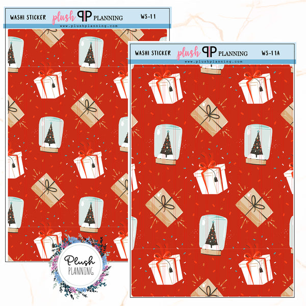 Washi Strips Deco Planner Stickers, Decorative Stickers, Christmas Edition Style 11,