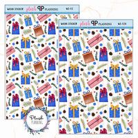 Washi Strips Deco Planner Stickers, Decorative Stickers, Christmas Edition Style 12,