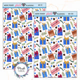 Washi Strips Deco Planner Stickers, Decorative Stickers, Christmas Edition Style 12,