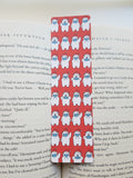 Polar Bear with Mask, Quarantine Pattern Bookmark, Holiday Patterns, Rounded Corners