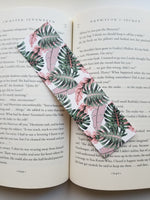 Green and Pink Plants Pattern Bookmarks, Rounded Corners