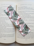 Green and Pink Plants Pattern Bookmarks, Rounded Corners