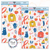 Washi Strips Deco Planner Stickers, Decorative Stickers, Christmas Edition Style 24, Sweaters and Scarf