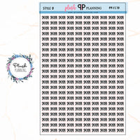 2021 YEAR Script Planner Stickers