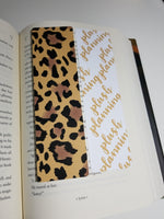 Leopard Pattern Bookmark, Rounded Corners