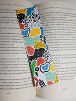 Colorful Art Pattern Bookmark, Rounded Corners