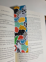 Colorful Art Pattern Bookmark, Rounded Corners