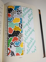 Colorful Art Pattern Bookmark, Rounded Corners