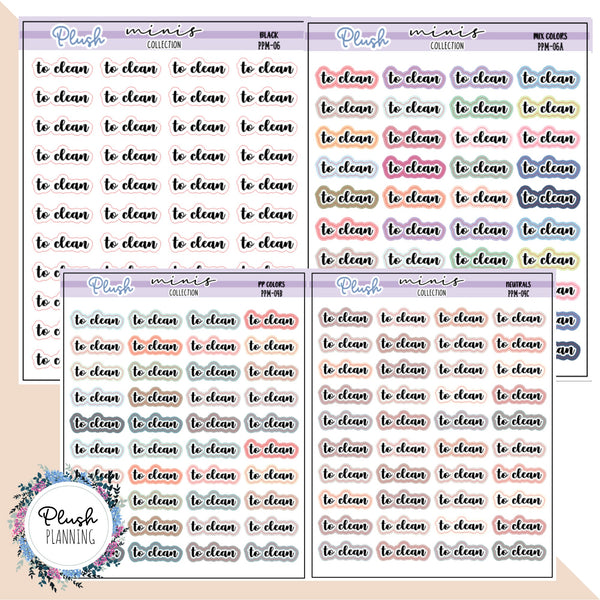 To Clean Script Planner Stickers