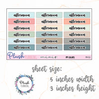 AFTERNOON Header SCRIPT Planner Stickers