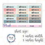 AFTERNOON Header SCRIPT Planner Stickers